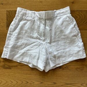 Abercrombie & Fitch High Waist White Shorts
